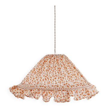 Suspension conique avec volant Emilia "fleurettes"
