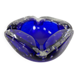 Blue Sommerso Murano Glass Ashtray, Italy, 1960s