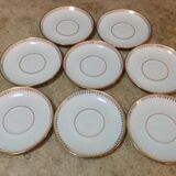 8 coffee, tea or chocolate cups & saucers Ferdinand Deshoulières