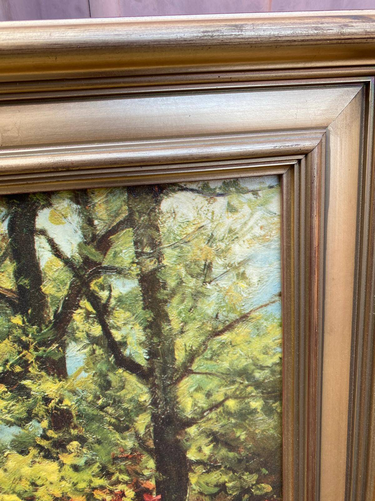 Robert Wood autumn palette oil painting on canvas 103x80