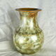 Vase with complete golden crystallization, high silhouette - Montgolfier - 80s