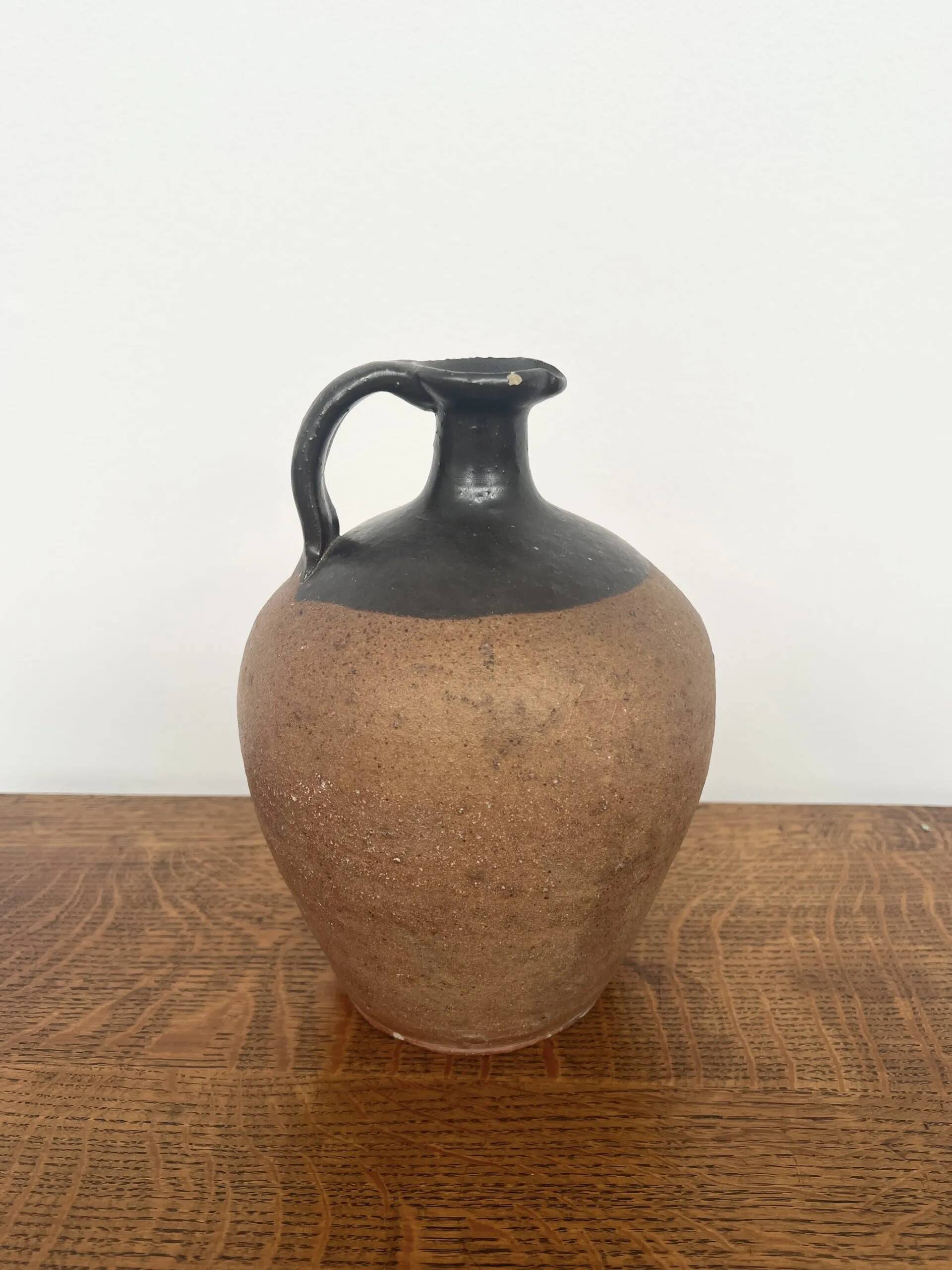 Two-tone stoneware jug