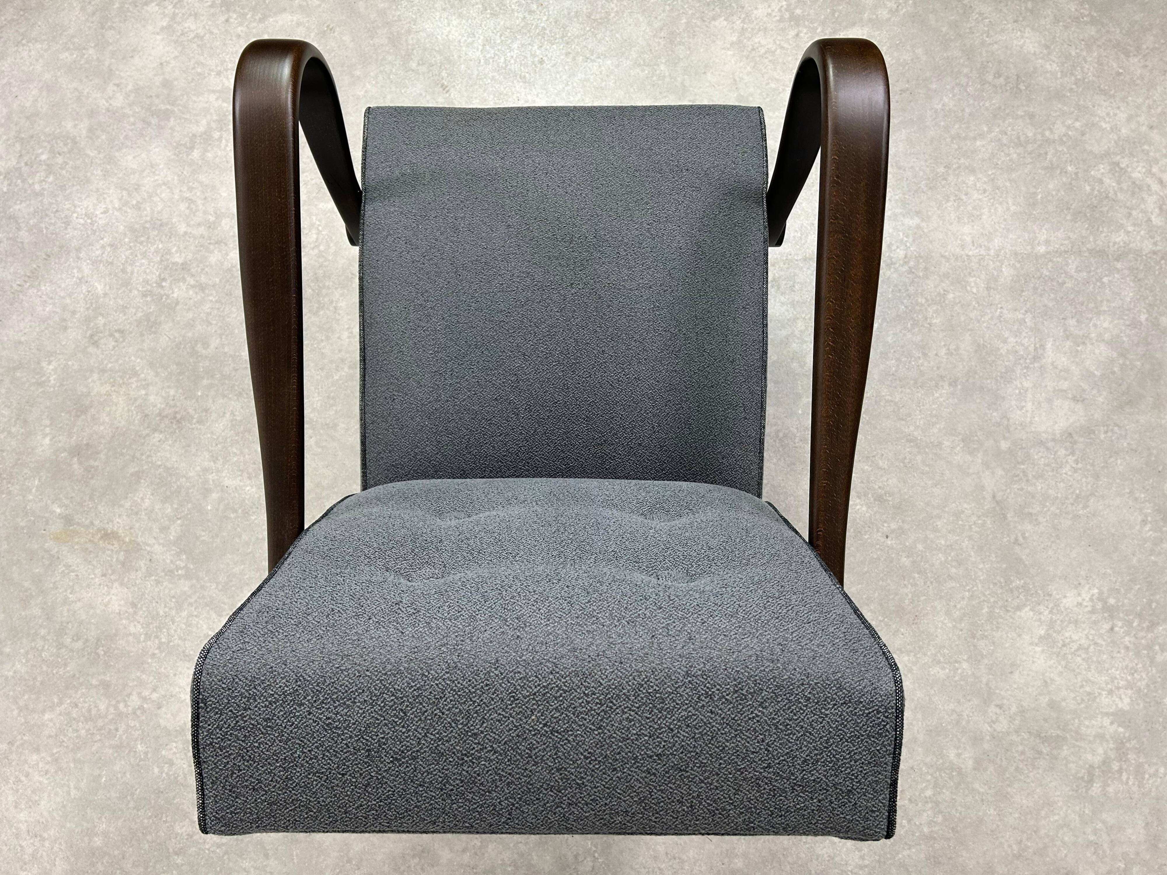 Fauteuil Art déco H320 par J.Halabala pour UP Závody