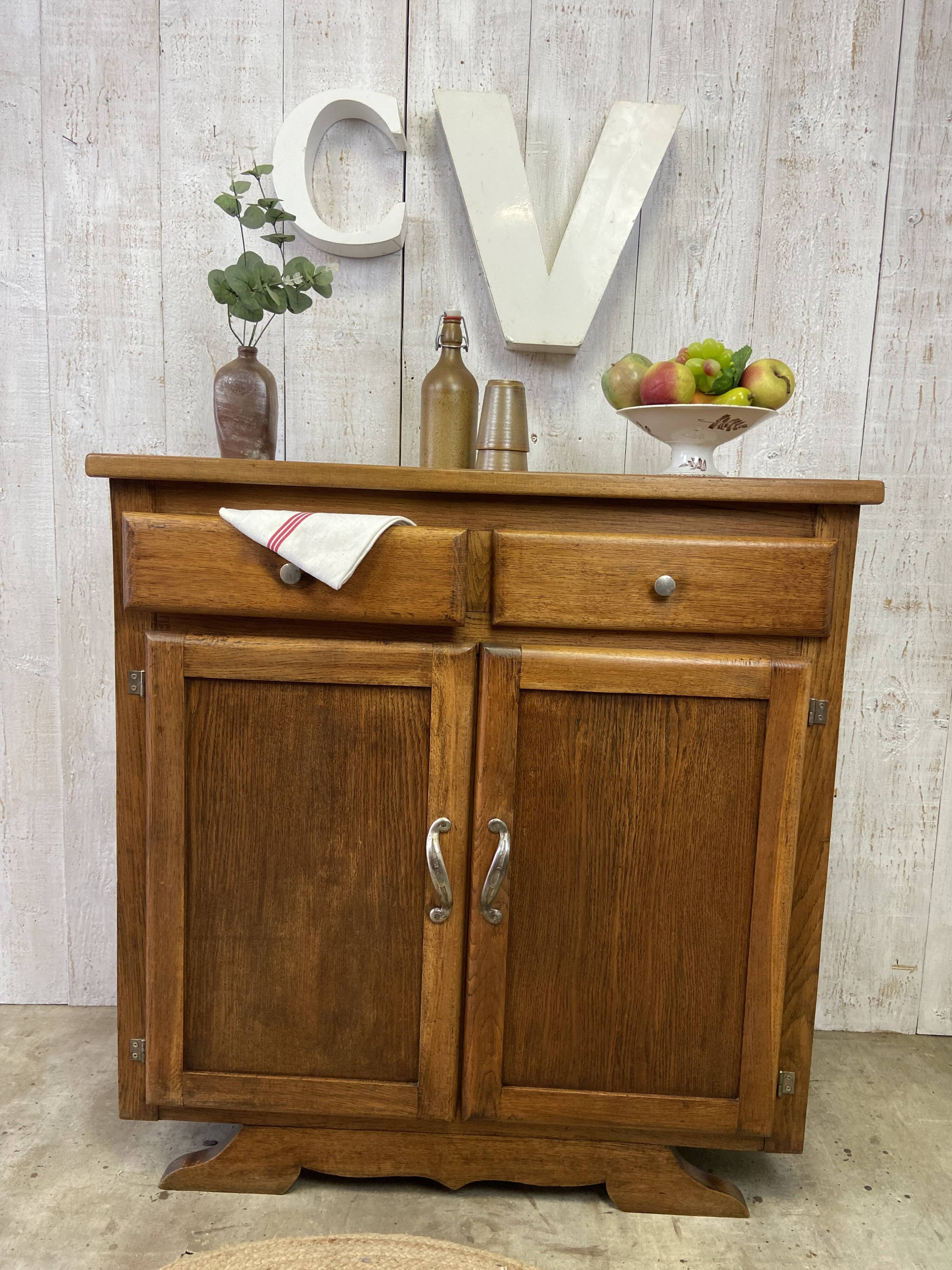 Vintage sideboard with "moustache" base