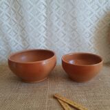 Set of two bowls sandstone pots Digoin France