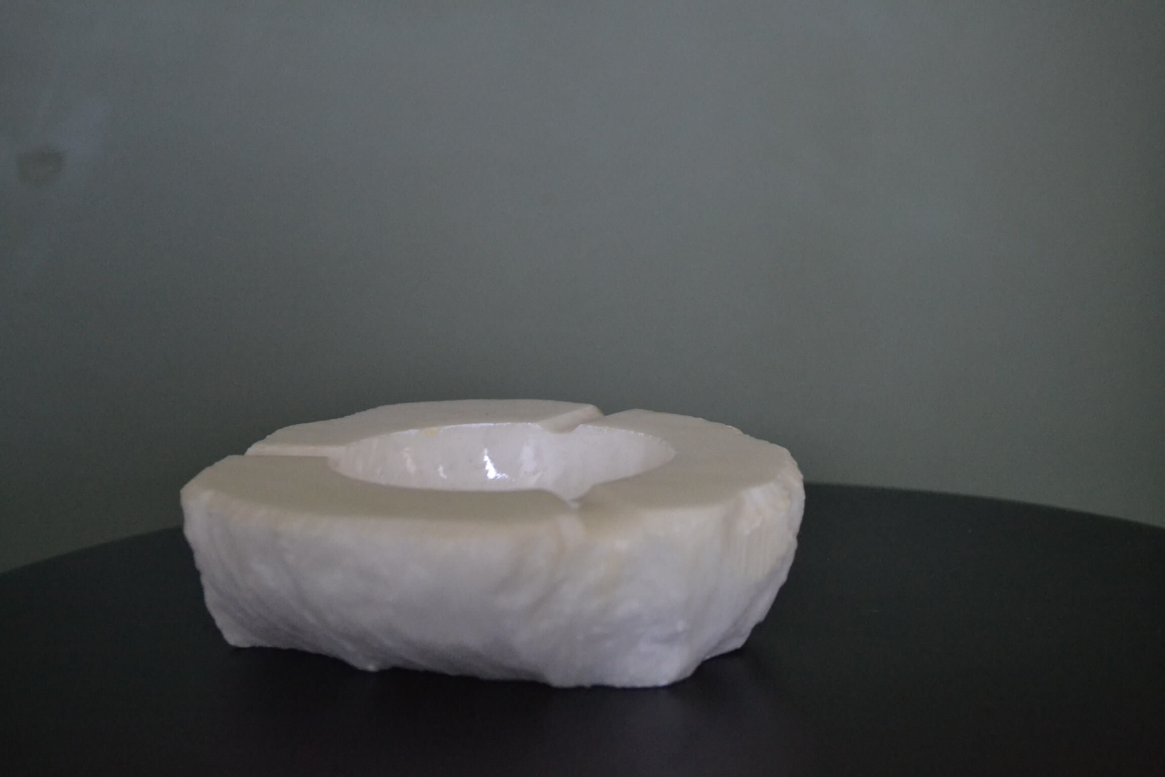 White onyx ashtray