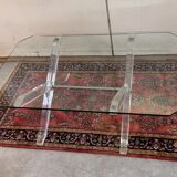Designer coffee table in glass with an altuglass base.