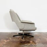 Customizable Large Plywood Swivel Lounge Chair, 1970s,