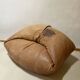 Light leather pouf sofa by Raphael Raffel for Honoré Paris