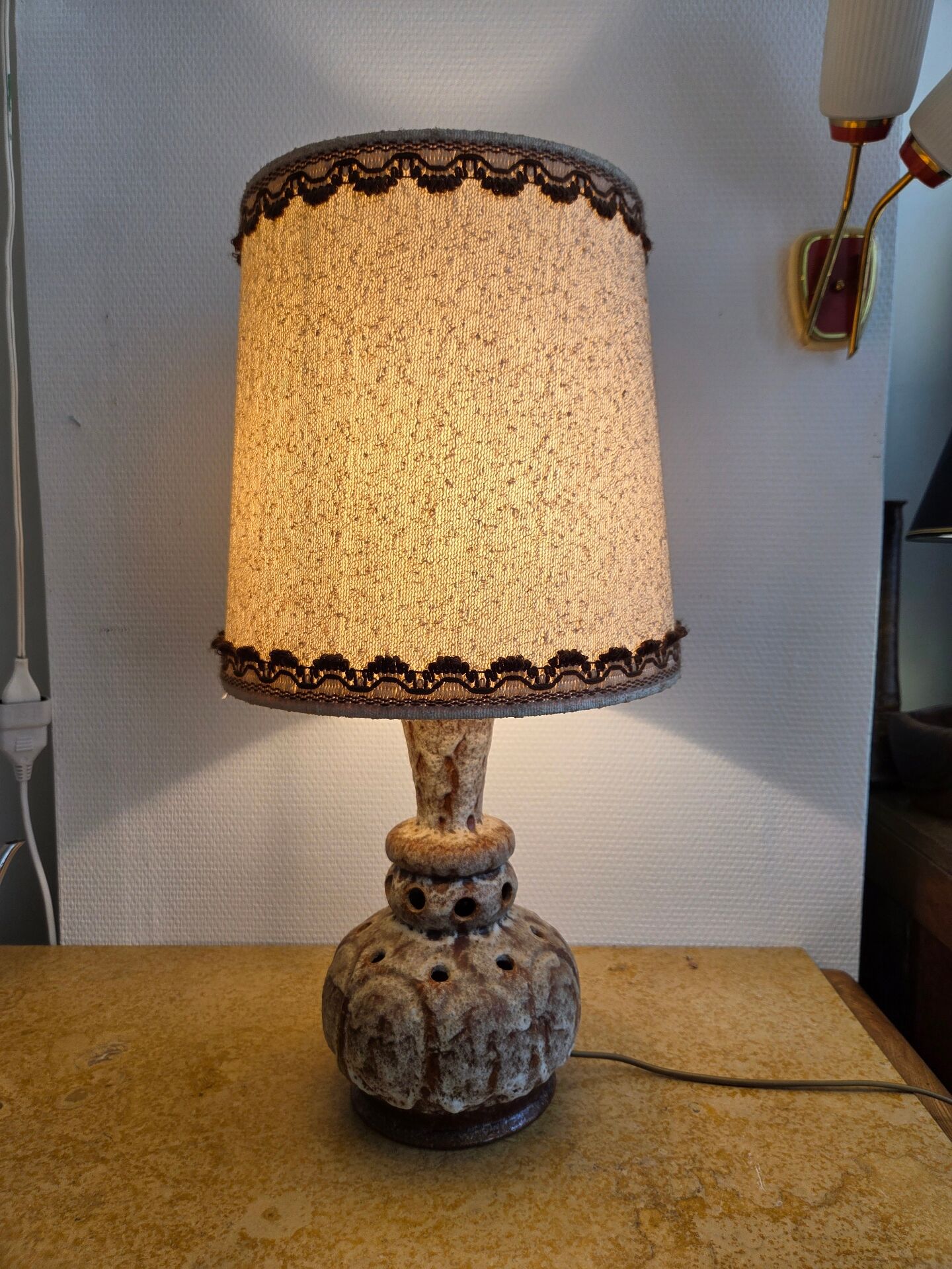 Ceramic lamp "Fat Lava", 1960s