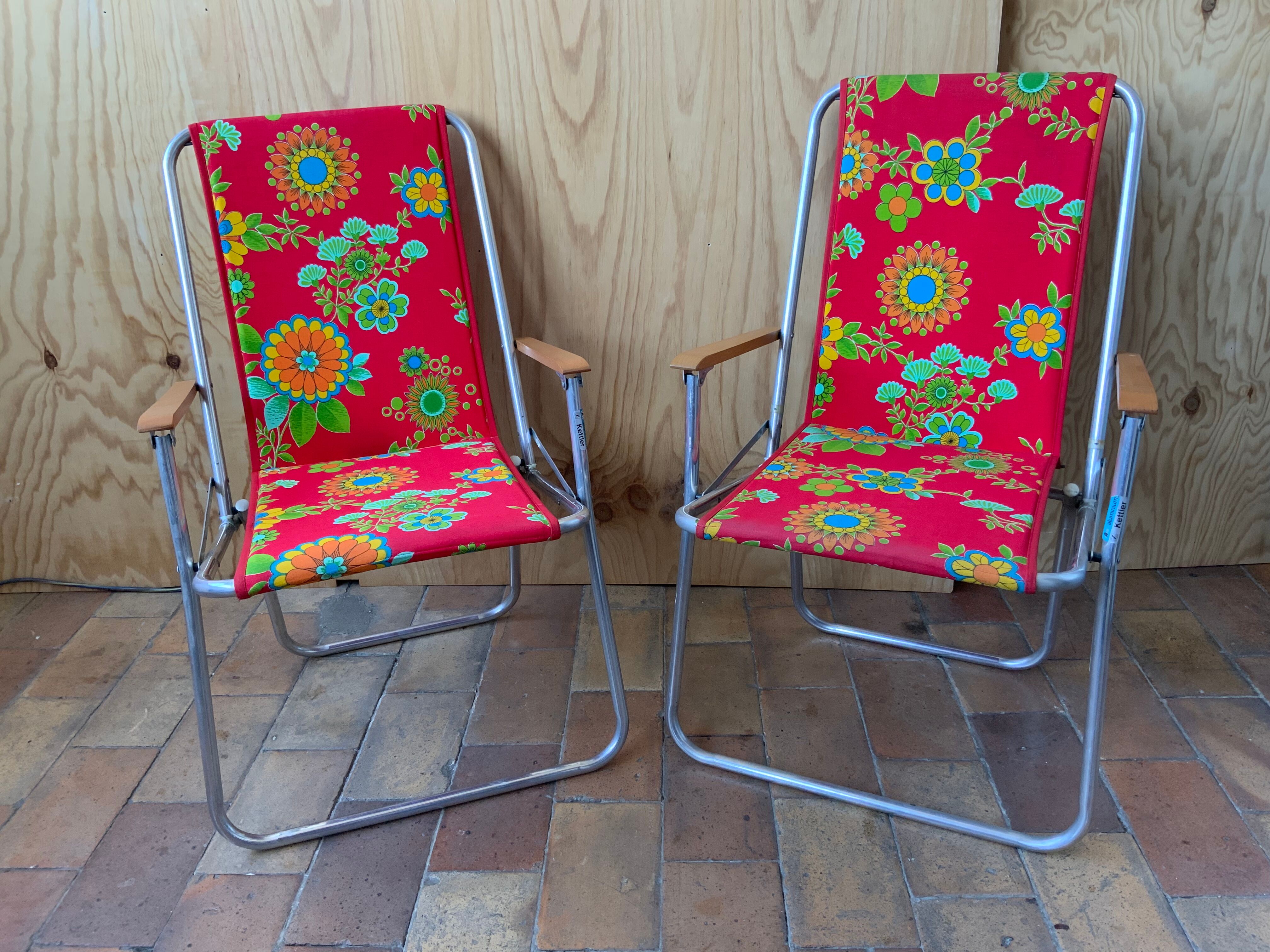 Pair of camping chairs