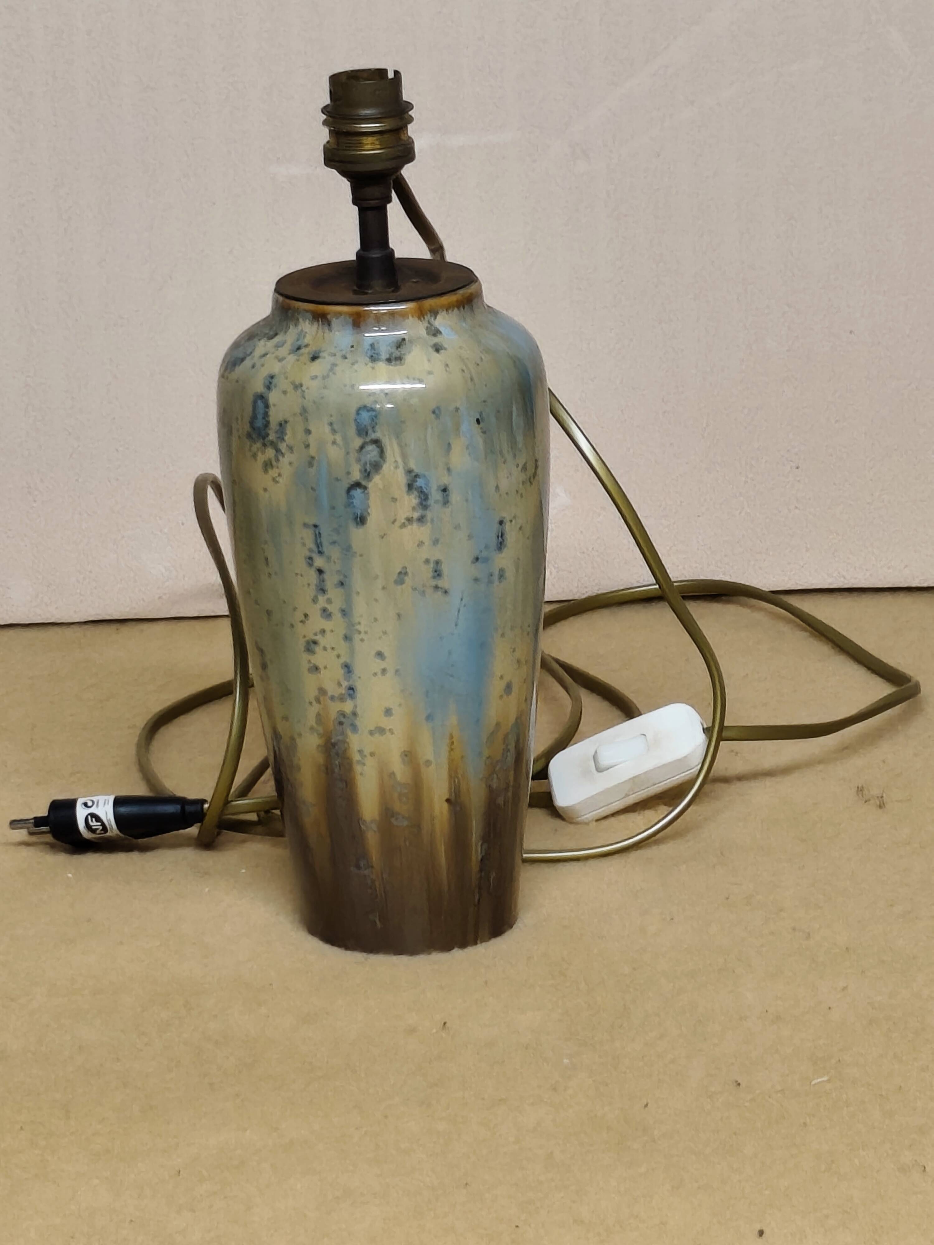 Lamp base signed "pierrefonds"