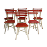 Ensemble de 6 chaises de jardin Thonet années 1950