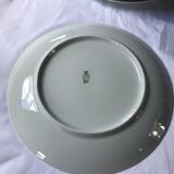 Flat plate bavaria bordered silver - hand painted