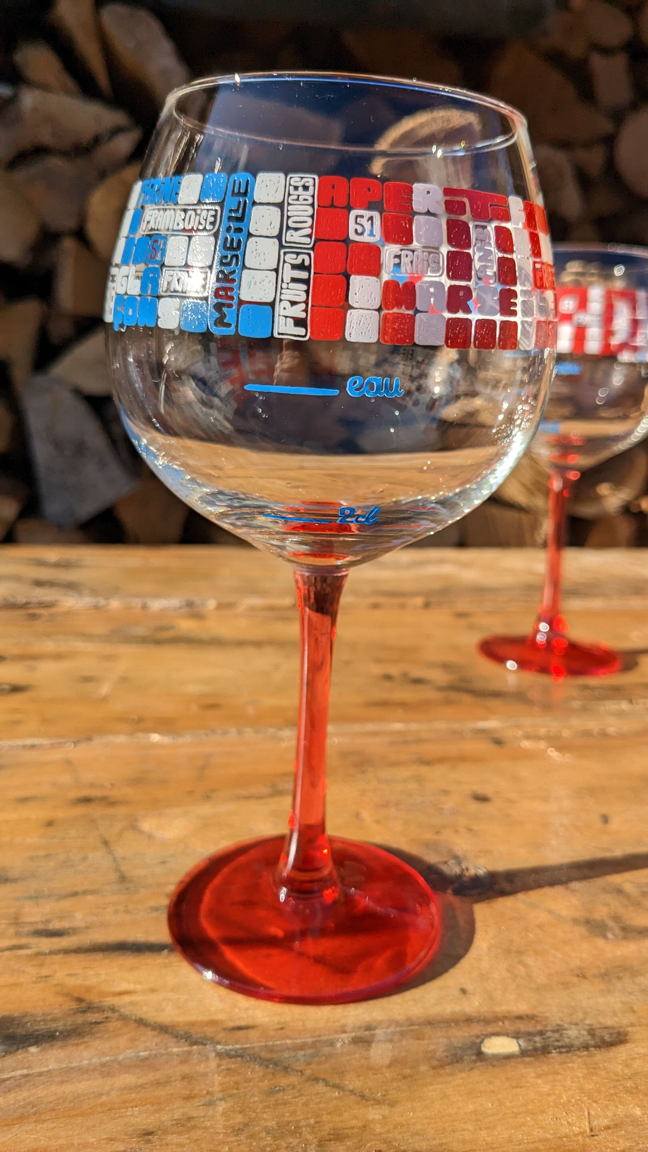 Glasses Pastis 51 rosé pool by six