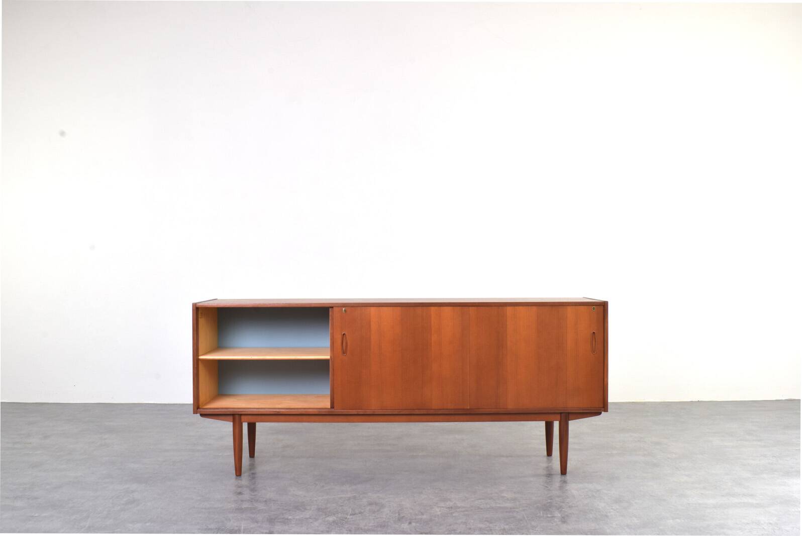 Mid-Century Teak Scandinavian Sideboard by Nils Jonsson for P.S. Heggen