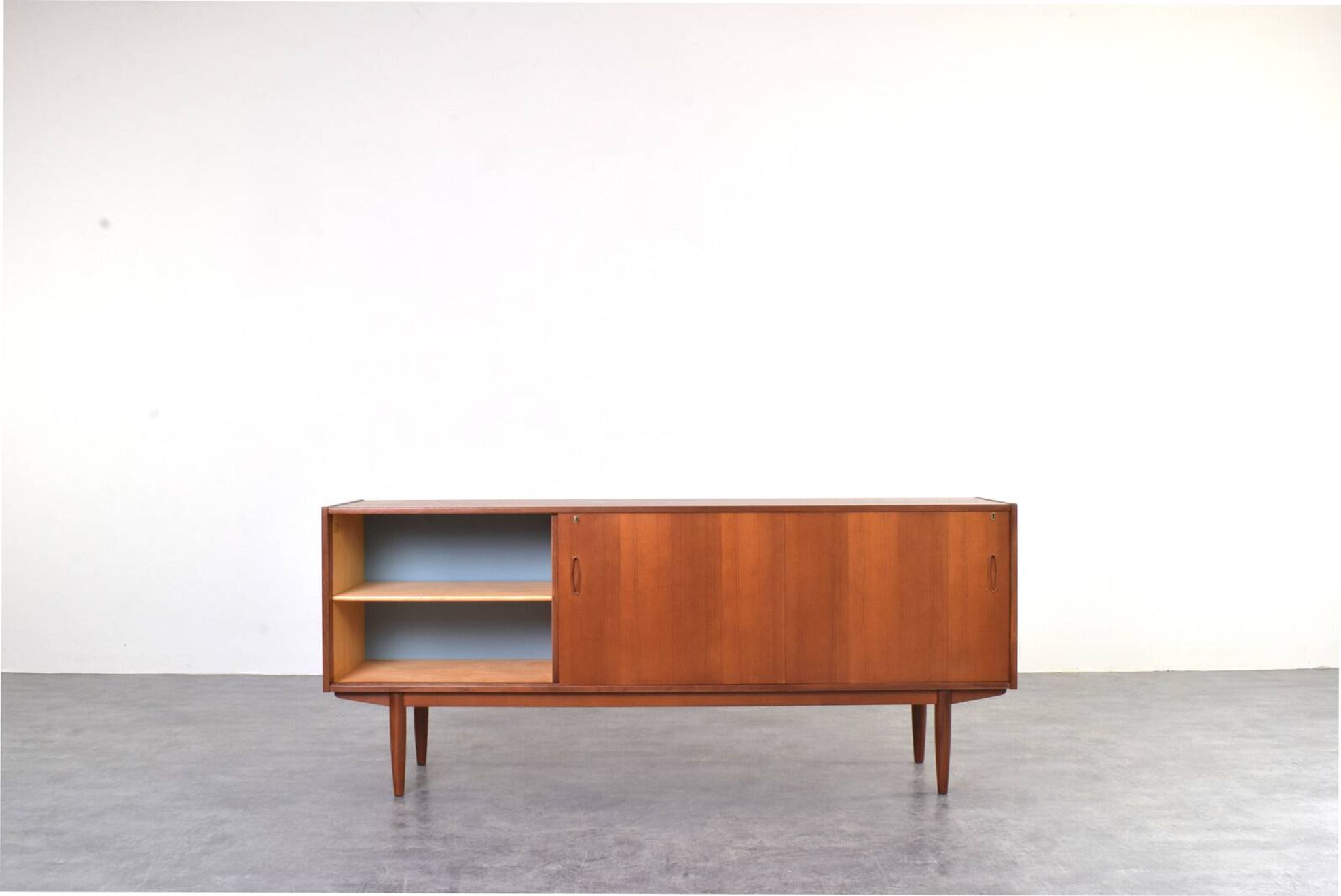 Mid-Century Teak Scandinavian Sideboard by Nils Jonsson for P.S. Heggen