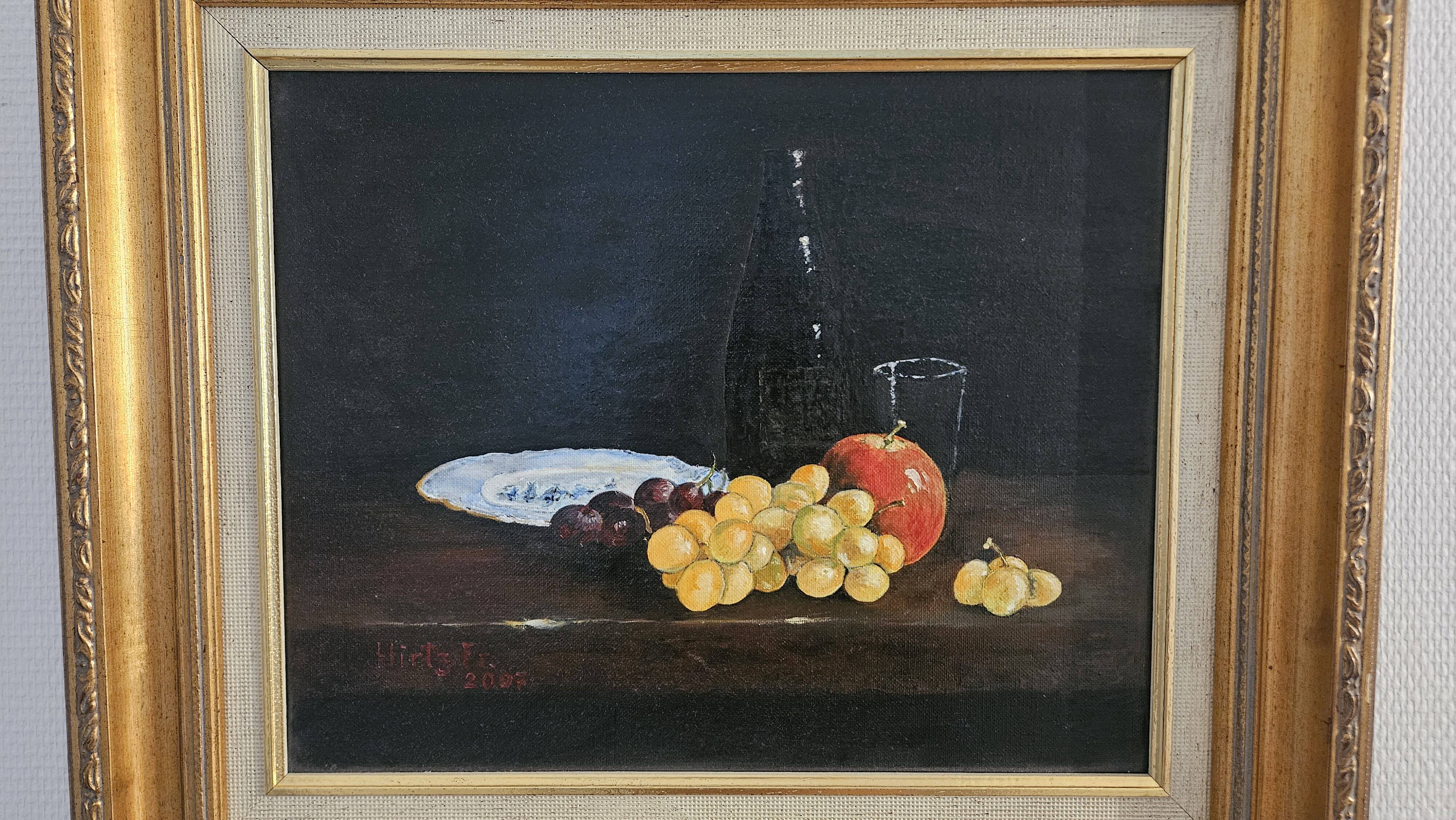 Tableau – Still life on canvas – Signed Hirtz Fr