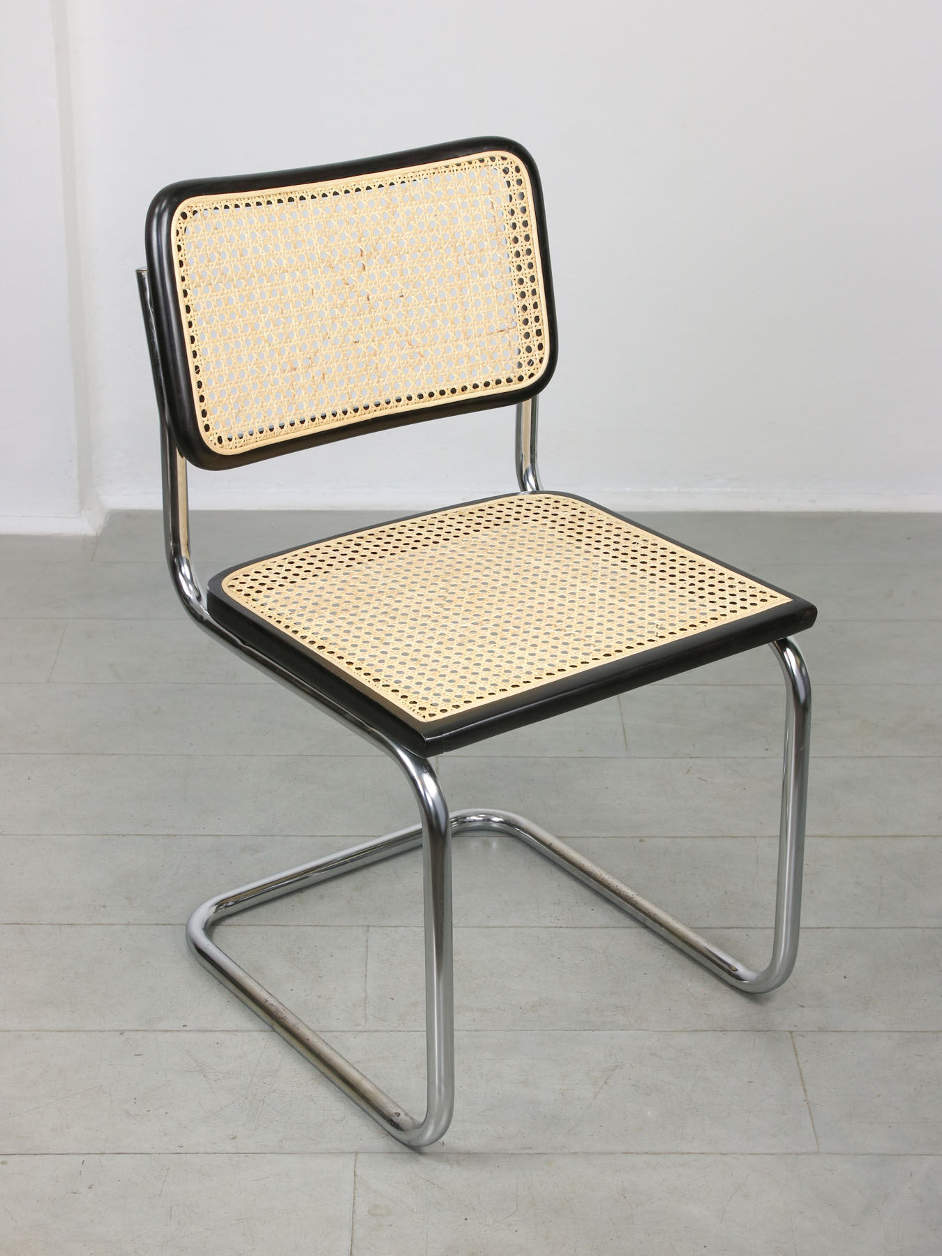 Vintage black B32 Cesca Chair by Marcel Breuer, 80s