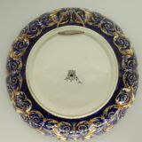 Melonniere faience Gien Renaissance decor blue background