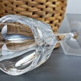 Pair of Baccarat crystal water glasses model Compiègne