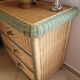 Wicker/rattan/wood chest of drawers