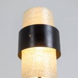 Tripod lamp in granite lucite and lacquered metal. 1950s.