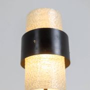 Tripod lamp in granite lucite and lacquered metal. 1950s.