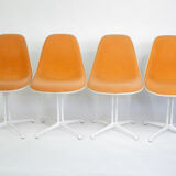 Set of 4 Hermann Miller Fehlbaum production chairs