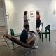 Tubular armchair