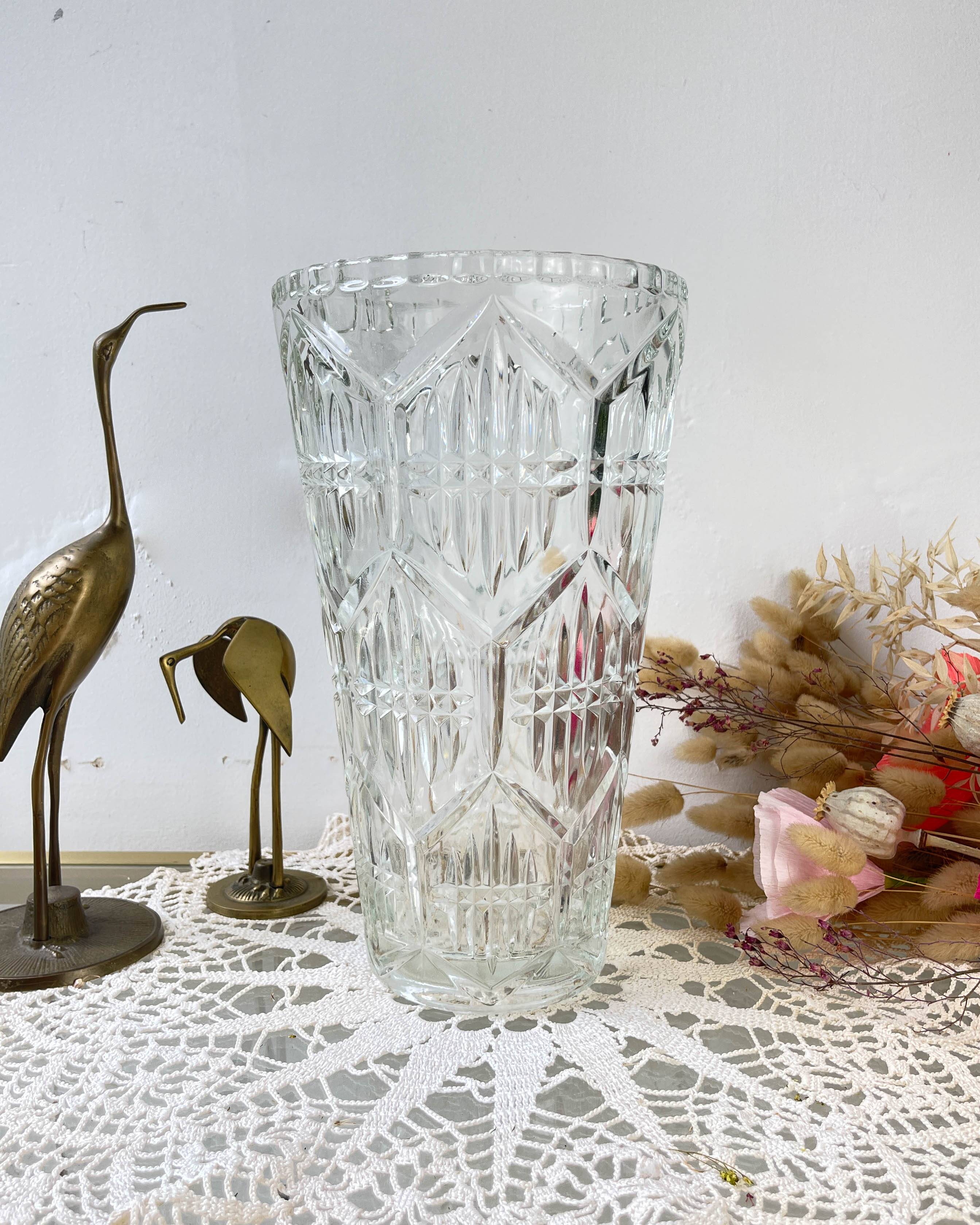 Vintage Art Deco style glass vase