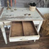 Table d'appoint style ferme