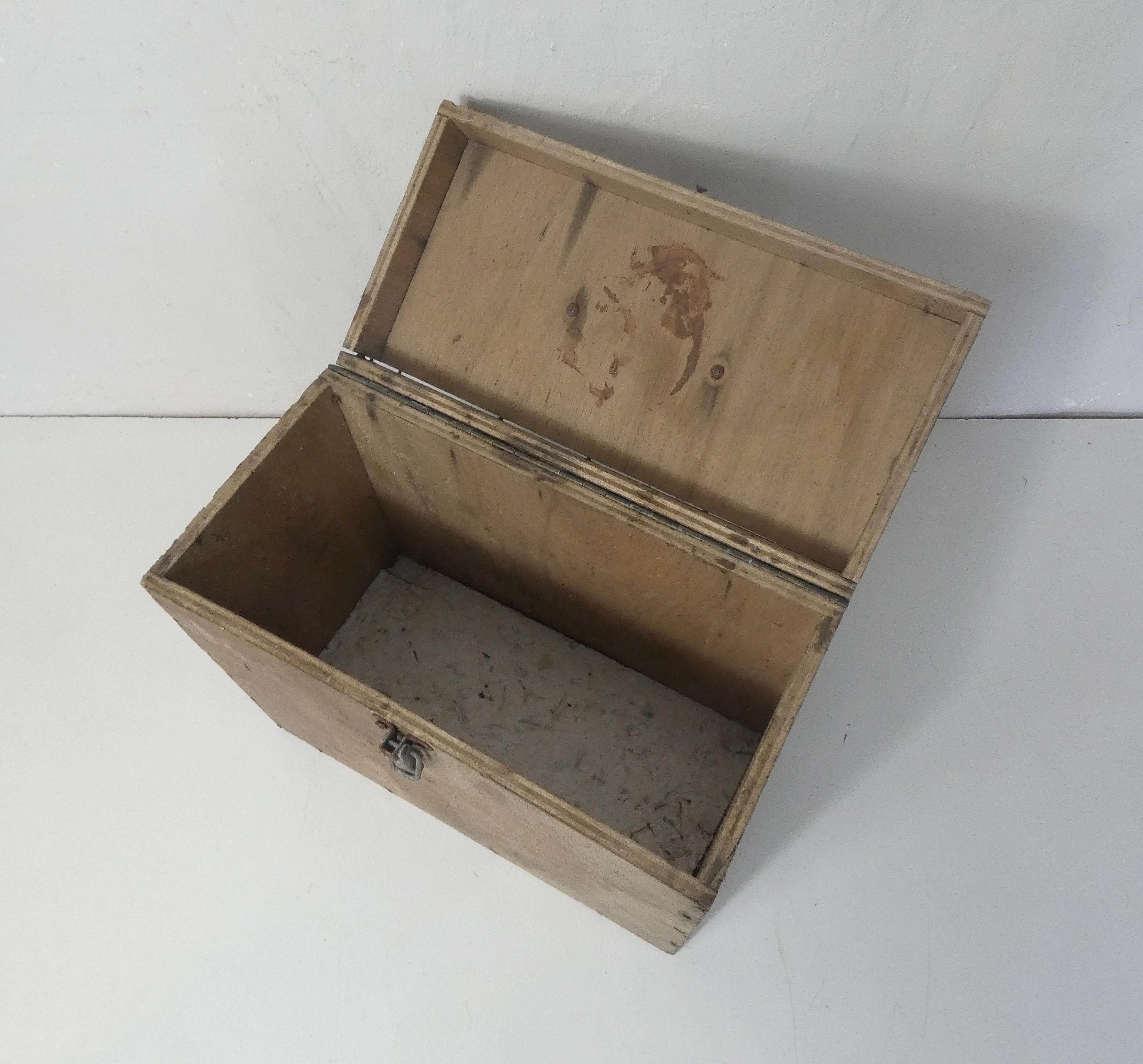 Marine wooden tool chest