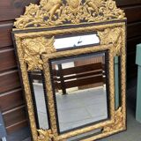 19th century mirror with parecloses