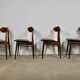 Dining table chairs by Louis van Teeffelen for Webe, 1950s, set of 4