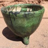 Tamegroute pottery enamelled pot cover