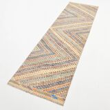 2x8 Scandinavian Kilim Runner Rug, 73x255Cm