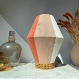 Woven cotton table lamp