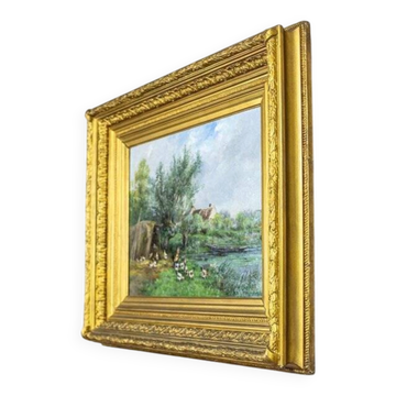 Luis Remy Matifas, Landscape, Late 19th Century, Oil on Canvas, Framed
