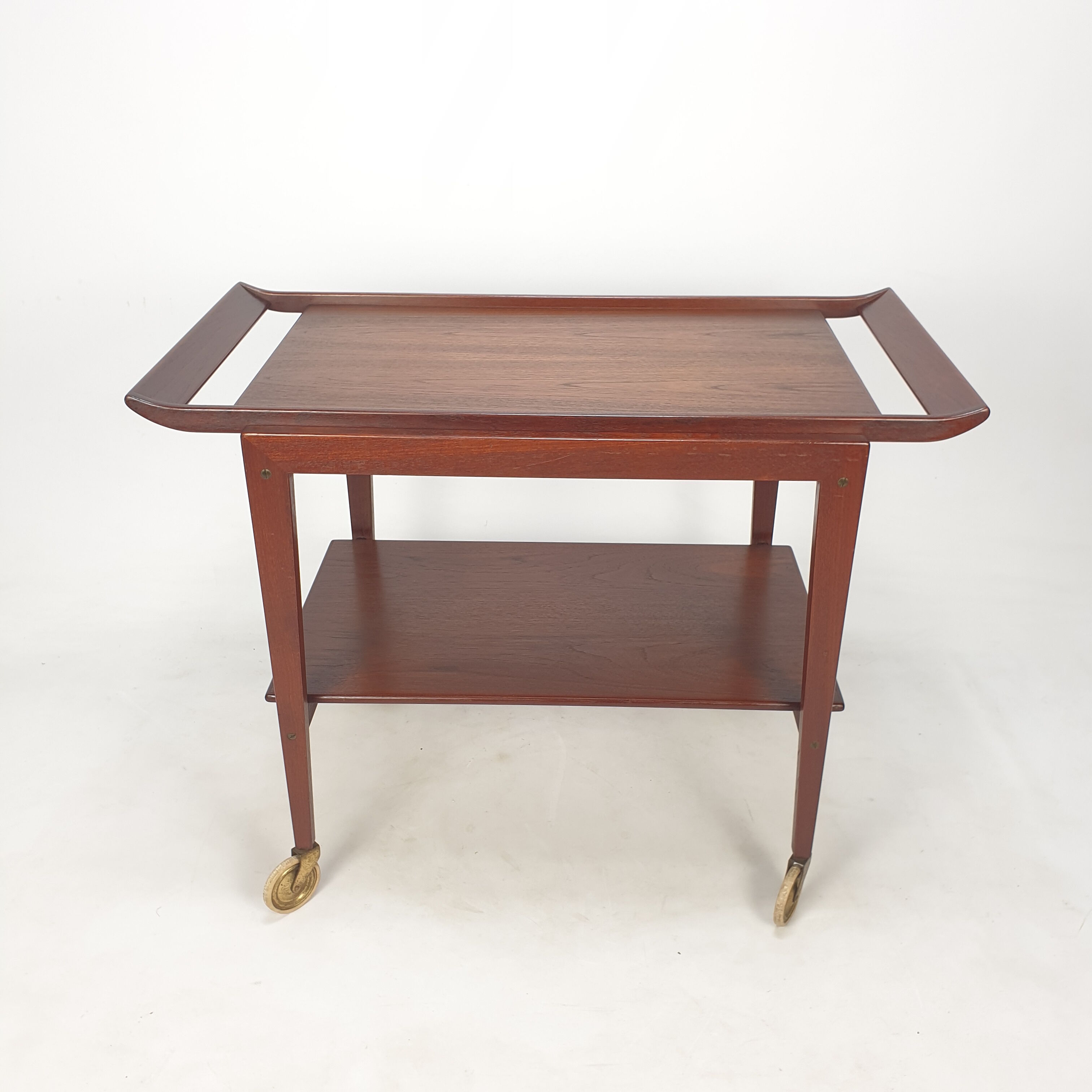 Mid-century italian teak trolley, 1960's