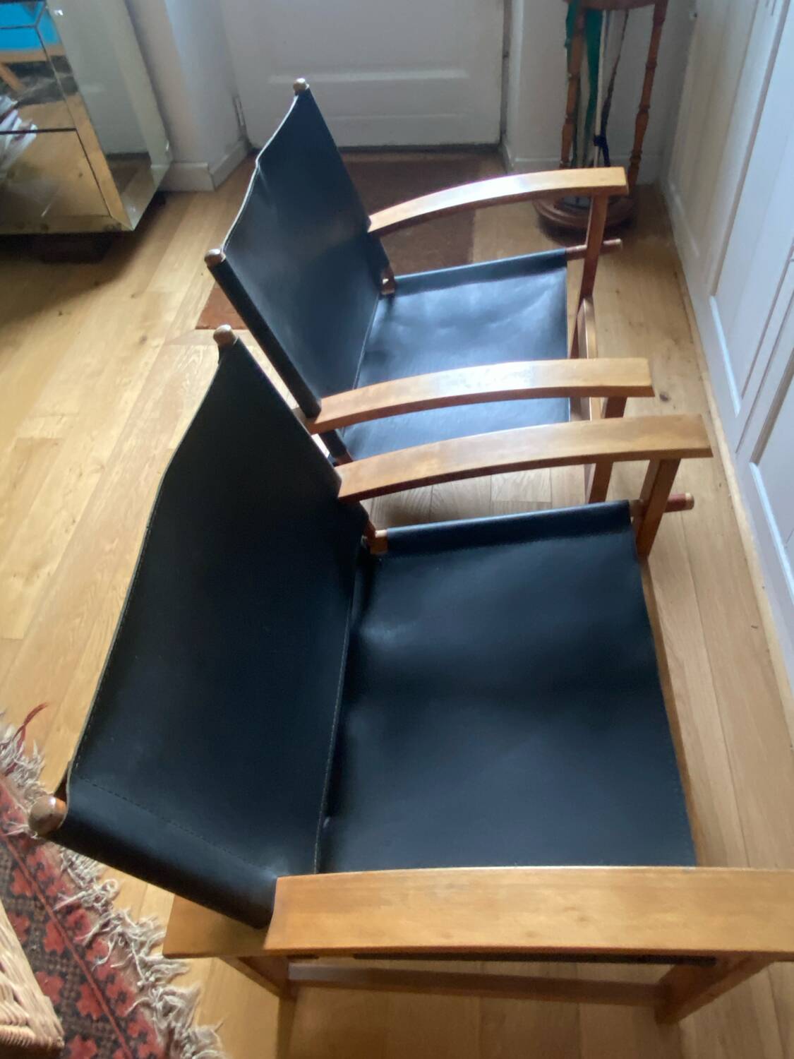 Paire de fauteuils « safari « vintage HYLLINGE MŌBLER