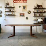 Round Extendable Table, Denmark 1960s/1970s, Mid-C, Vintage