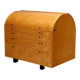 Bauletto furniture by Saporiti, designed by Giovanni Offredi, walnut veneer, 1970s.