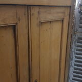 Raw wooden cabinet
