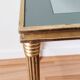 Glass and brass coffee table, 1950s