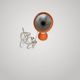 bright orange magnetic ball lamp Reggiani chandeliers made in Italy 19