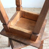 Vintage wooden nightstand stool