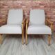 Une paire de fauteuils rénovés "LIS", Fox, Pologne années 1960