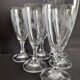 Champagne flutes in cut crystal