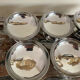 6 stainless steel ice cream bowls